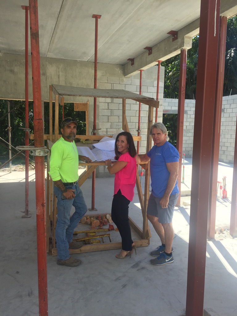 construction site photo with builders